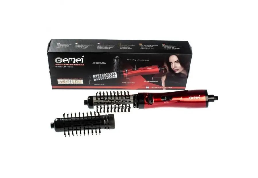 ФОТО КАРТИНКИ ЗОБРАЖЕННЯ Фен щітка GEMEI GM 4829 / Стайлер / Фен для волосся РОЗДРІБ ОПТ ГУРТ ГУРТОМ ОПТОМ! З ЄВРОПИ! ЯКІСТЬ! Купити Львів Характеристики Ціна Оплата Доставка "БОГОДАР" ІНТЕРНЕТ-МАГАЗИН Огляд Рейтинг Порівняння Як вибрати Якісний