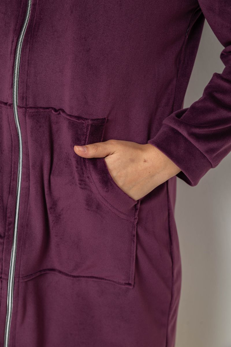 ФОТО КАРТИНКИ ЗОБРАЖЕННЯ Халат жіночий велюровий на блискавці AGER 257R1023 L-XL Сливовий РОЗДРІБ ОПТ ГУРТ ГУРТОМ ОПТОМ! З ЄВРОПИ! ЯКІСТЬ! Купити Львів Характеристики Ціна Оплата Доставка "БОГОДАР" ІНТЕРНЕТ-МАГАЗИН Огляд Рейтинг Порівняння Як вибрати Якісний
