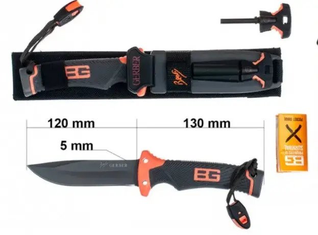 ФОТО КАРТИНКИ ЗОБРАЖЕННЯ Ніж мисливський Bear Grylls Gerber BG 1968-55 РОЗДРІБ ОПТ ГУРТ ГУРТОМ ОПТОМ! З ЄВРОПИ! ЯКІСТЬ! Купити Львів Характеристики Ціна Оплата Доставка "БОГОДАР" ІНТЕРНЕТ-МАГАЗИН Огляд Рейтинг Порівняння Як вибрати Якісний