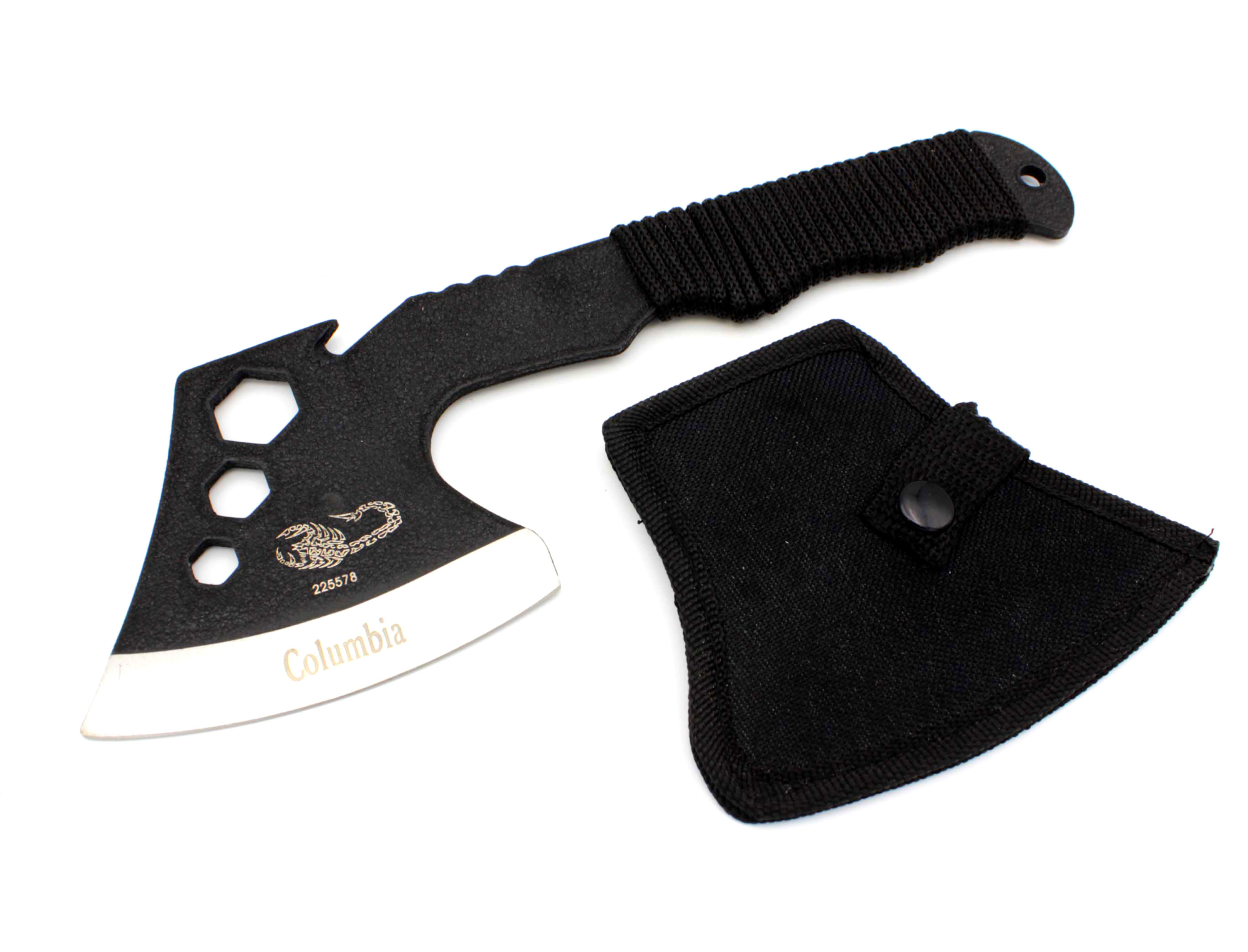 ФОТО КАРТИНКИ ЗОБРАЖЕННЯ Сокира туристична тактична COLUMBIA M-107 (225578) скорпіон РОЗДРІБ ОПТ ГУРТ ГУРТОМ ОПТОМ! З ЄВРОПИ! ЯКІСТЬ! Купити Львів Характеристики Ціна Оплата Доставка "БОГОДАР" ІНТЕРНЕТ-МАГАЗИН Огляд Рейтинг Порівняння Як вибрати Якісний